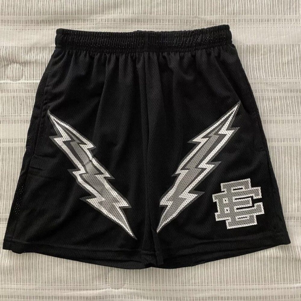 Eric Emanuel Black and Silver Men Shorts